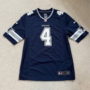 Authentic Nike Dallas Cowboys Dak Prescott #4 Navy Men's Football Jersey